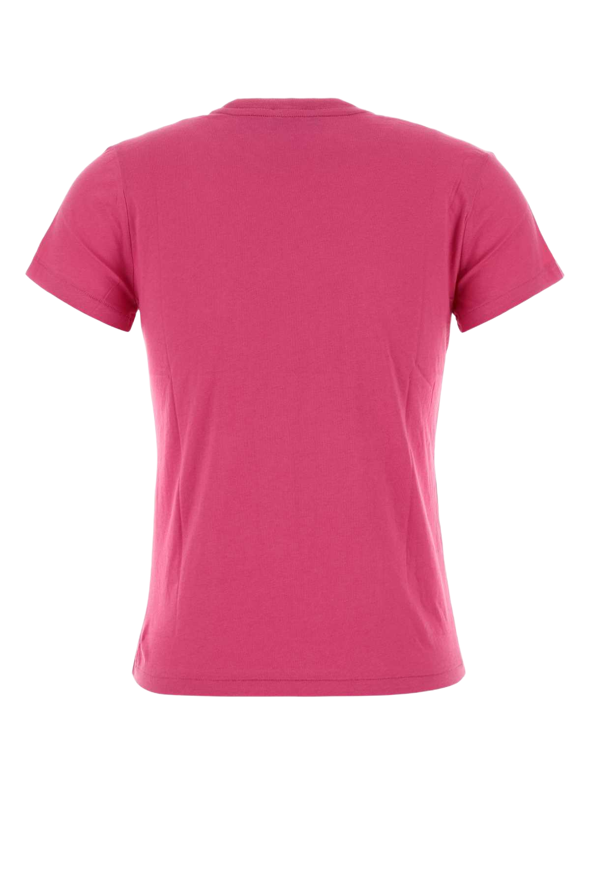 Fuchsia Cotton T-Shirt 018 Exterior