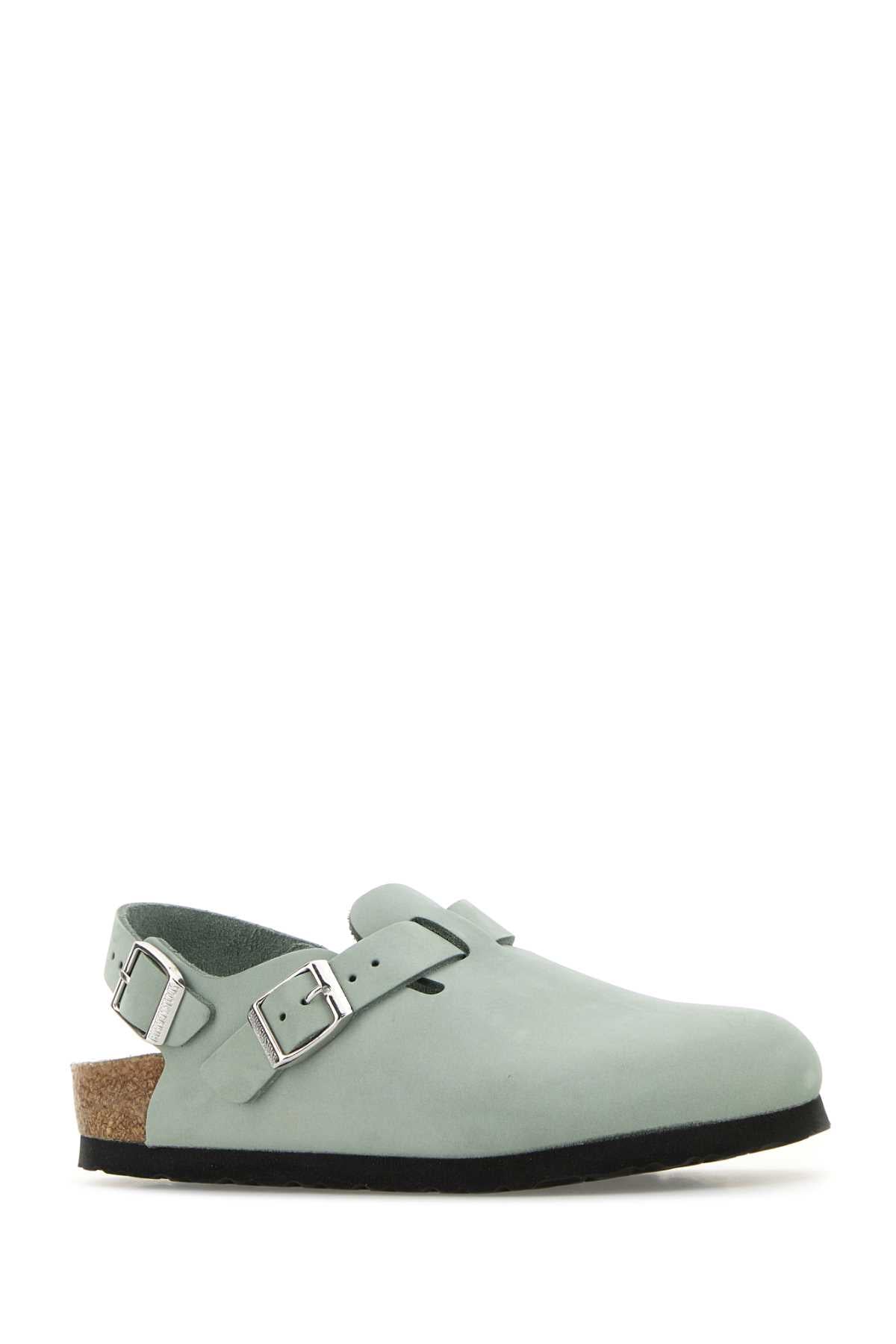 Mint Green Suede Tokyo Slippers Puresage