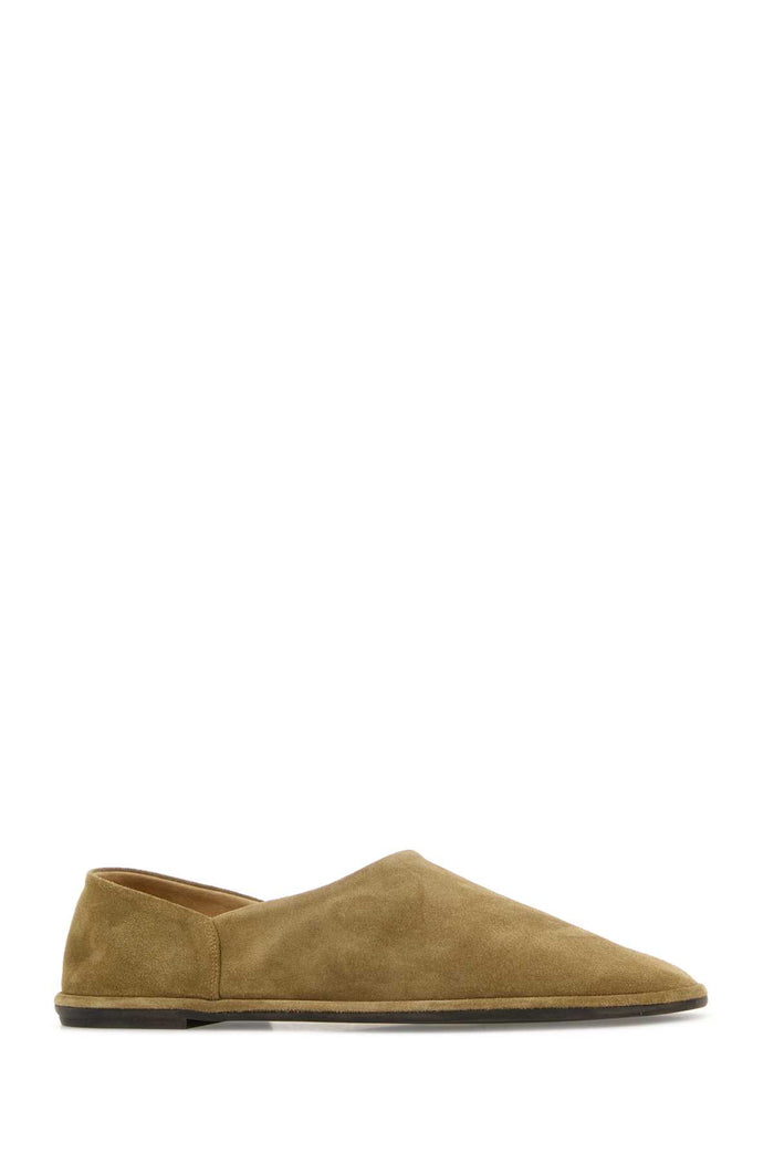 Beige Suede Canal Loafers Mudbrown Mocassini