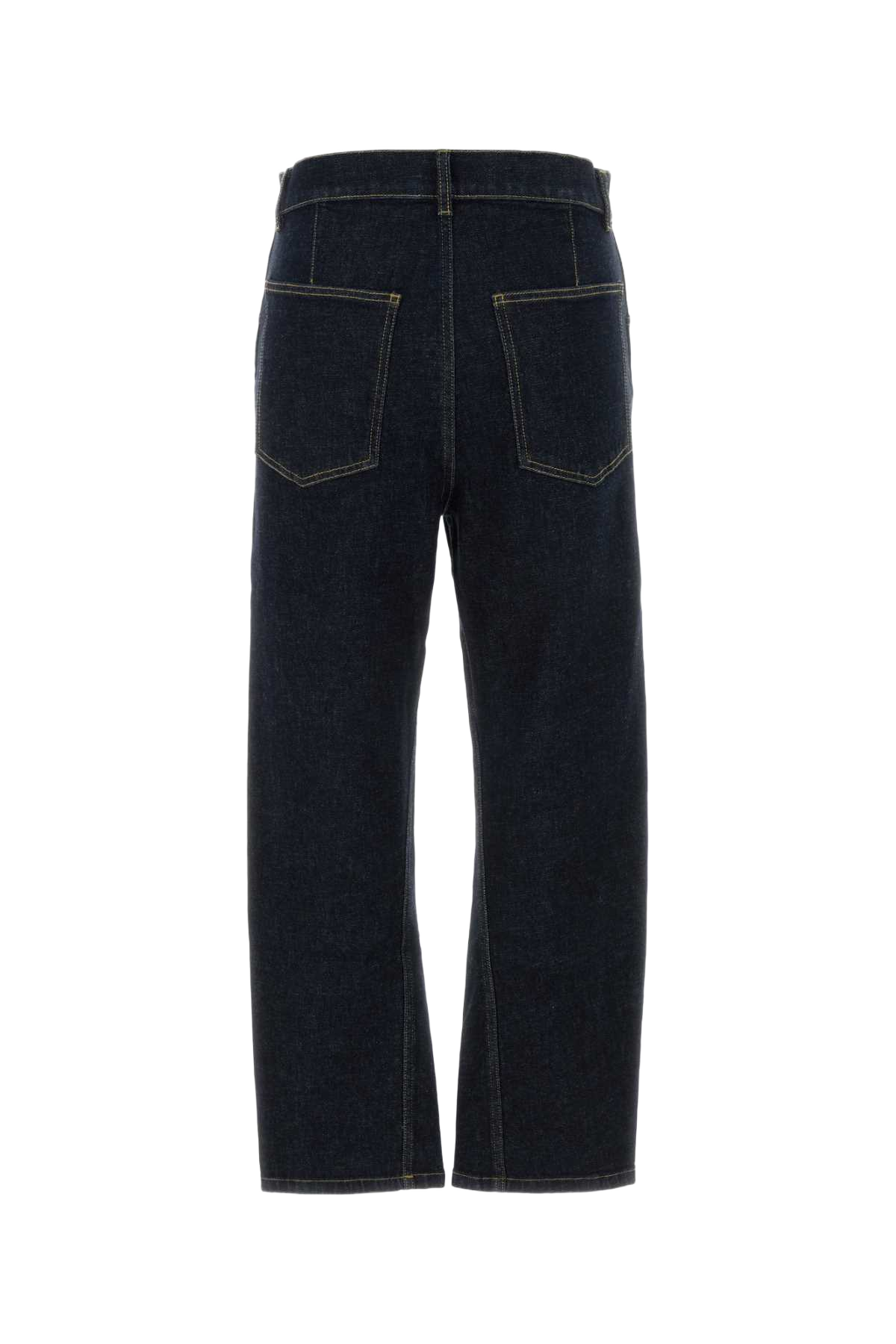 Blue Stretch Denim Jeans Blu Exterior: Cotton Elastane