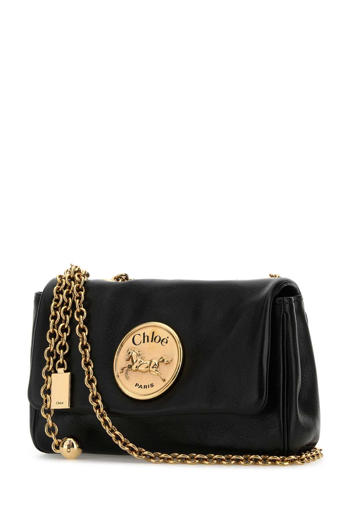 Black Leather Heritage Shoulder Bag Borse A Tracolla