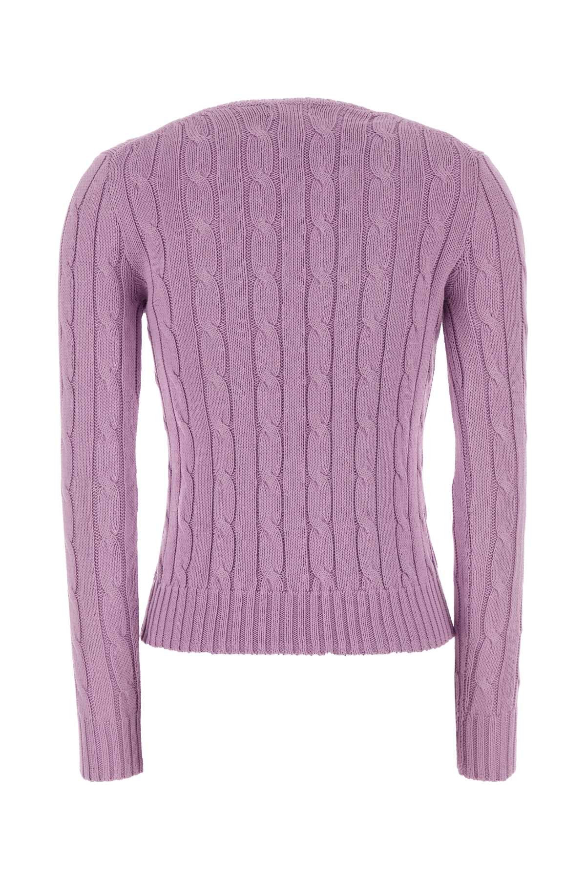 Lilac Cotton Sweater 505 Exterior: Maglieria