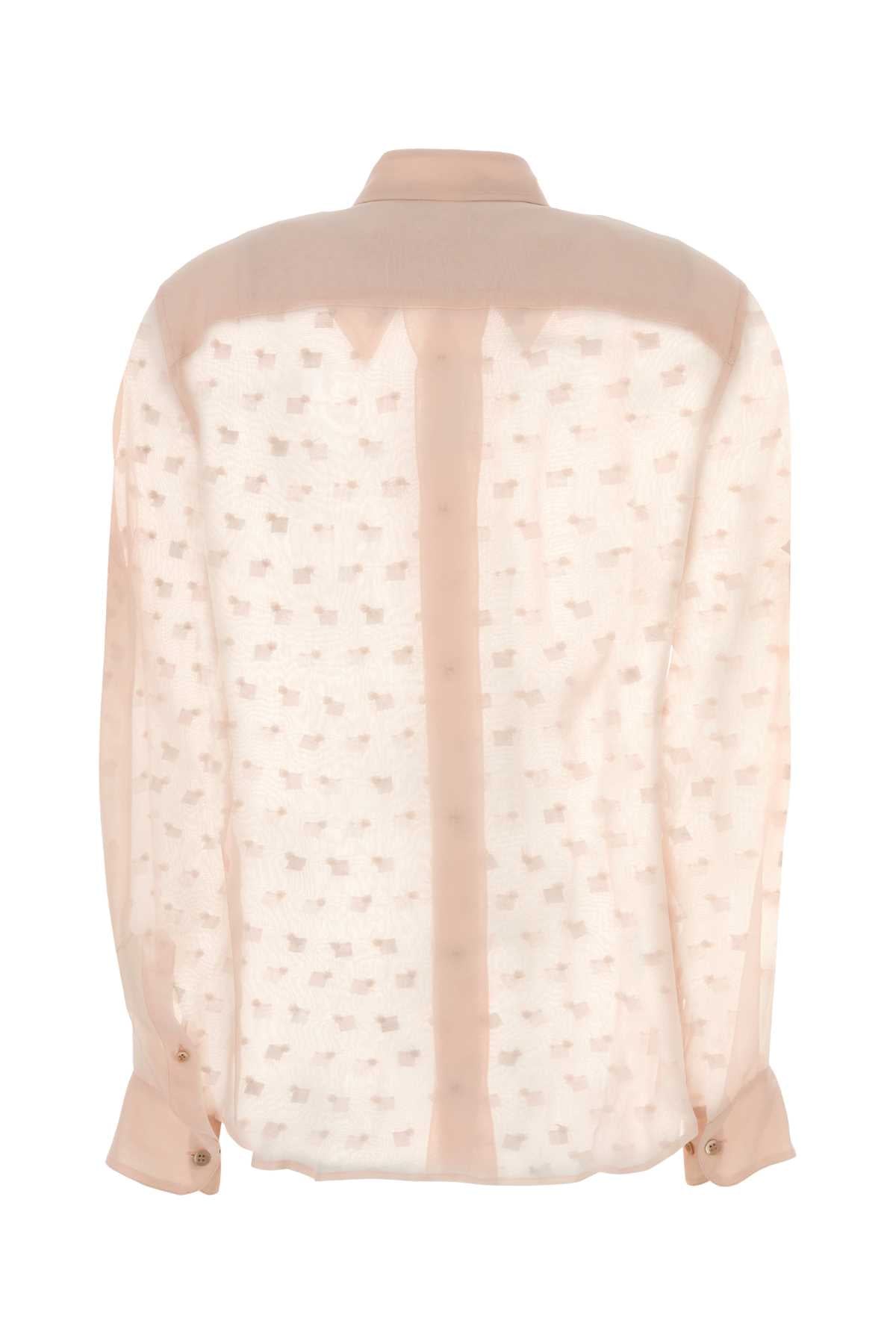 Pastel Pink Viscose Chowy Shirt Blush Exterior: 100& Maglie