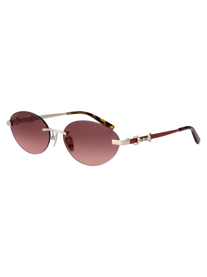 Gg2051s Silver-red-red Metal Sunglasses