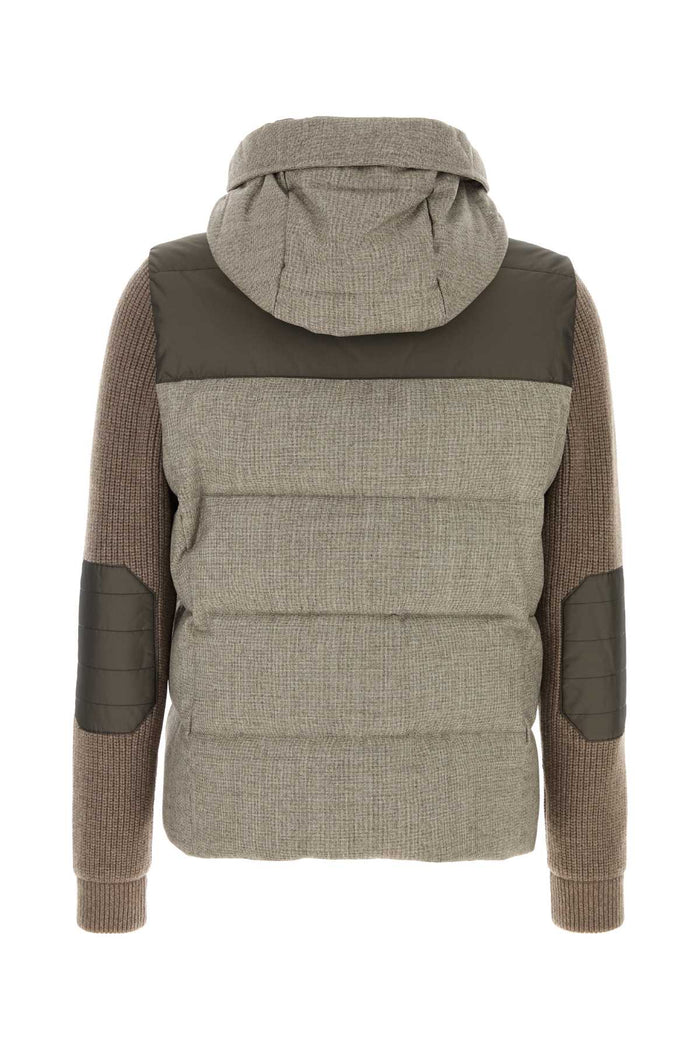 Cappuccino Wool Bensa Down Jacket Avana Piumini