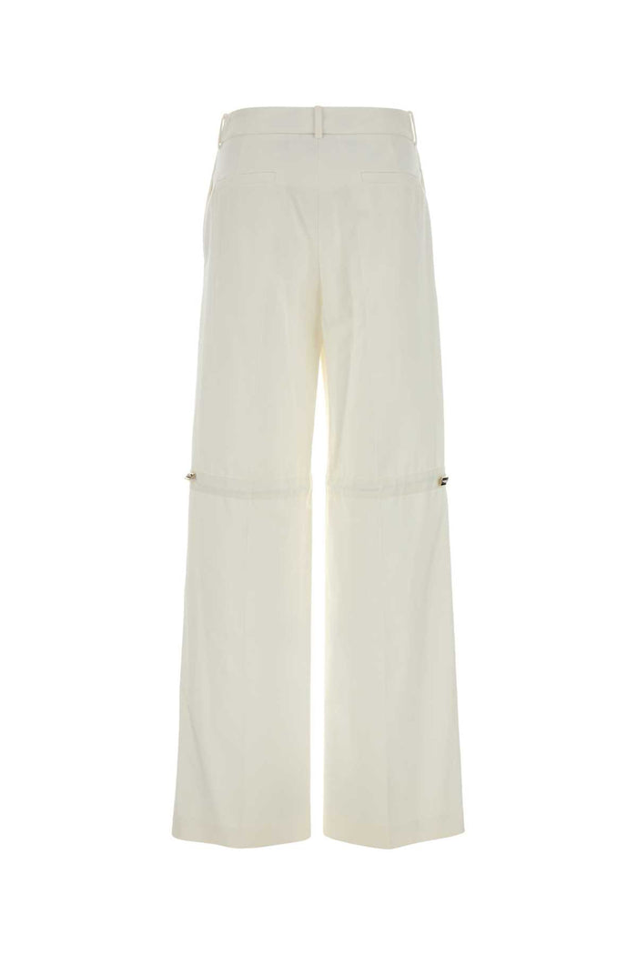 White Cotton Pant Exterior: Pantaloni