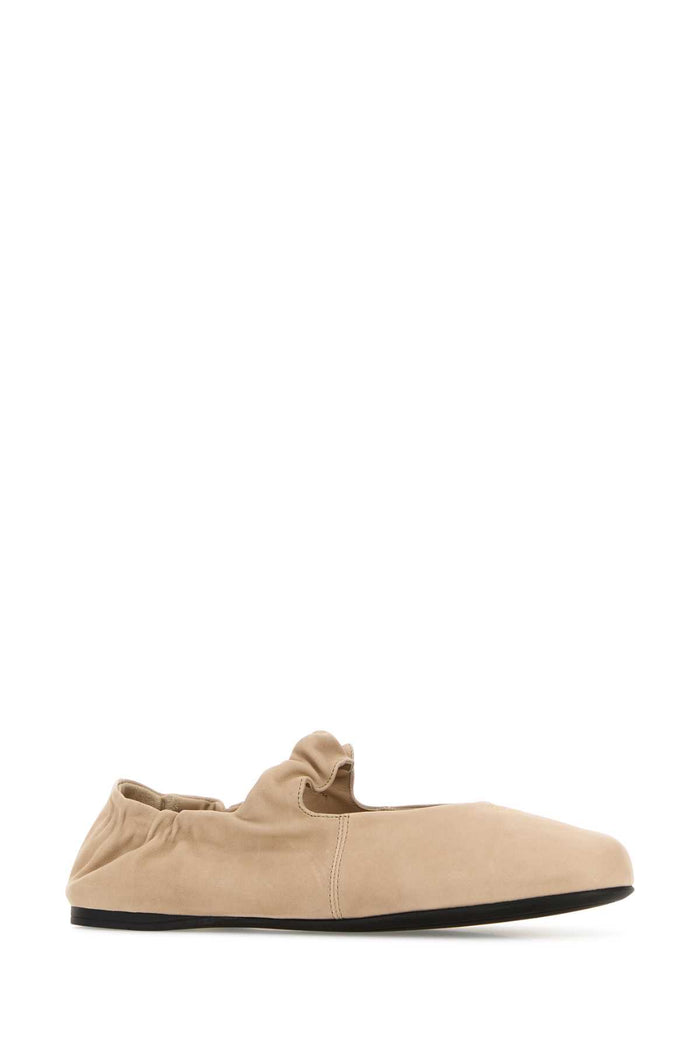 Sand Nappa Leather Ballerinas Corda Ballerine