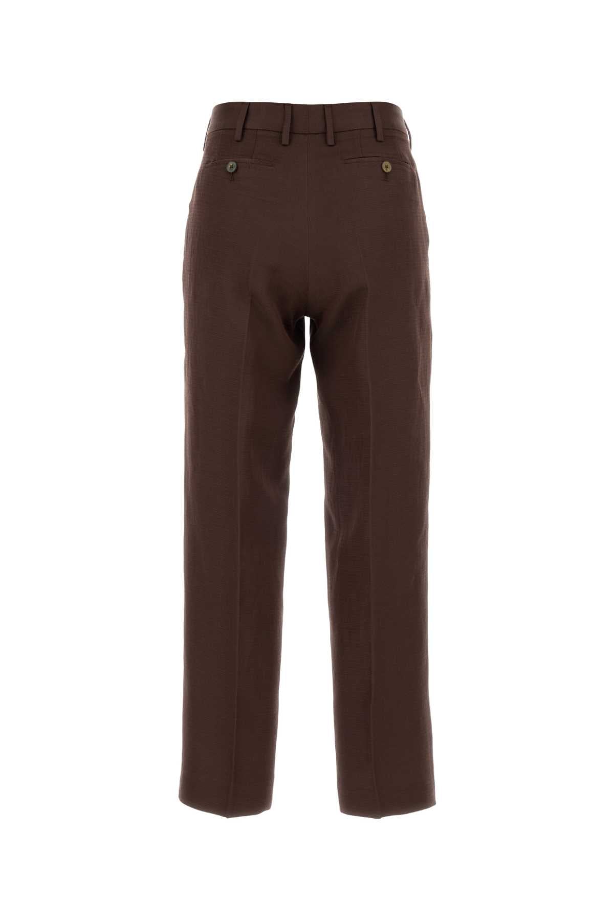 Chocolate Twill Emma Pant Marrone Pantaloni