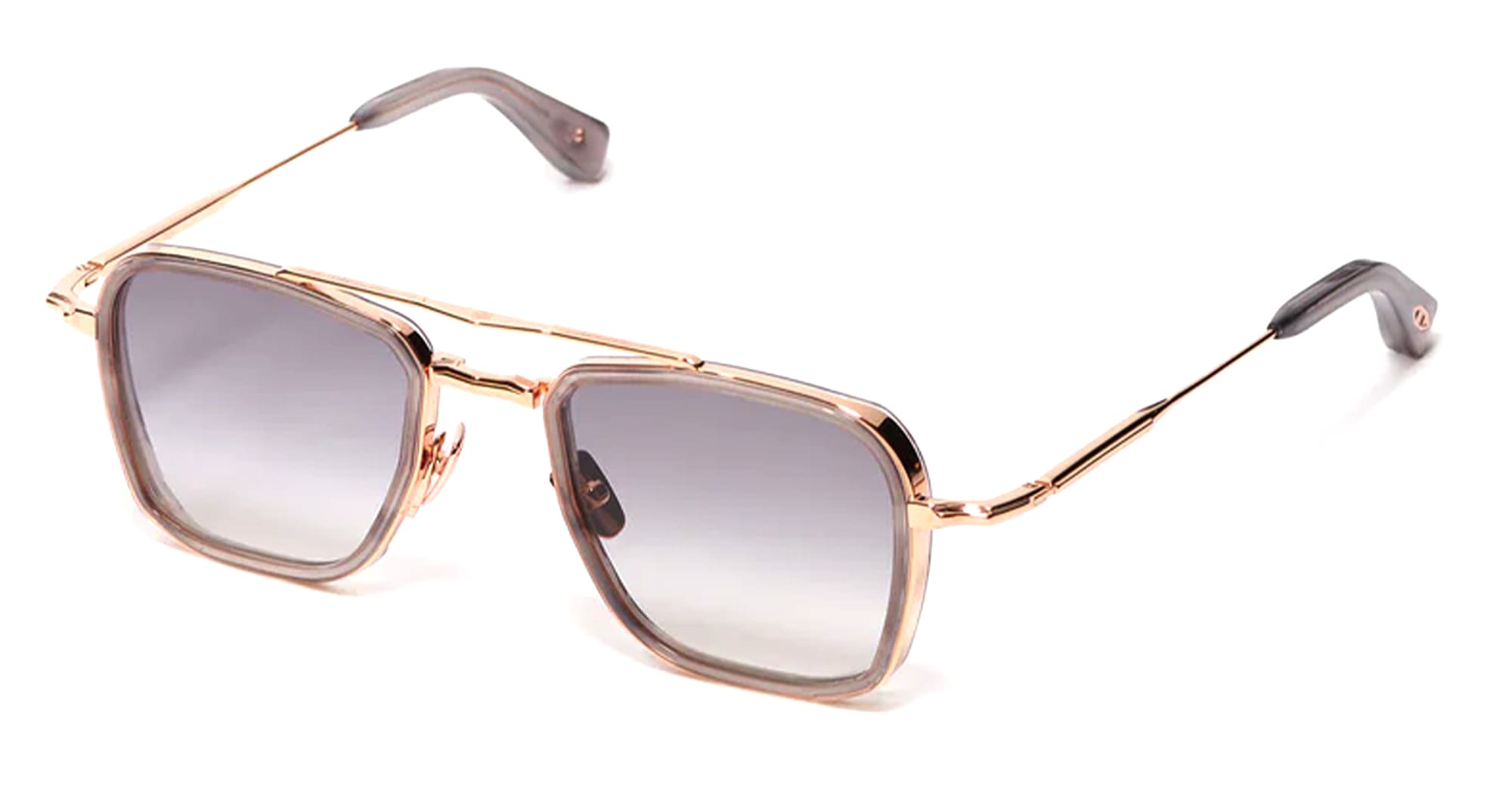 Ewan - C154 Workman Grey Rose Gold 18k Metal Sunglasses