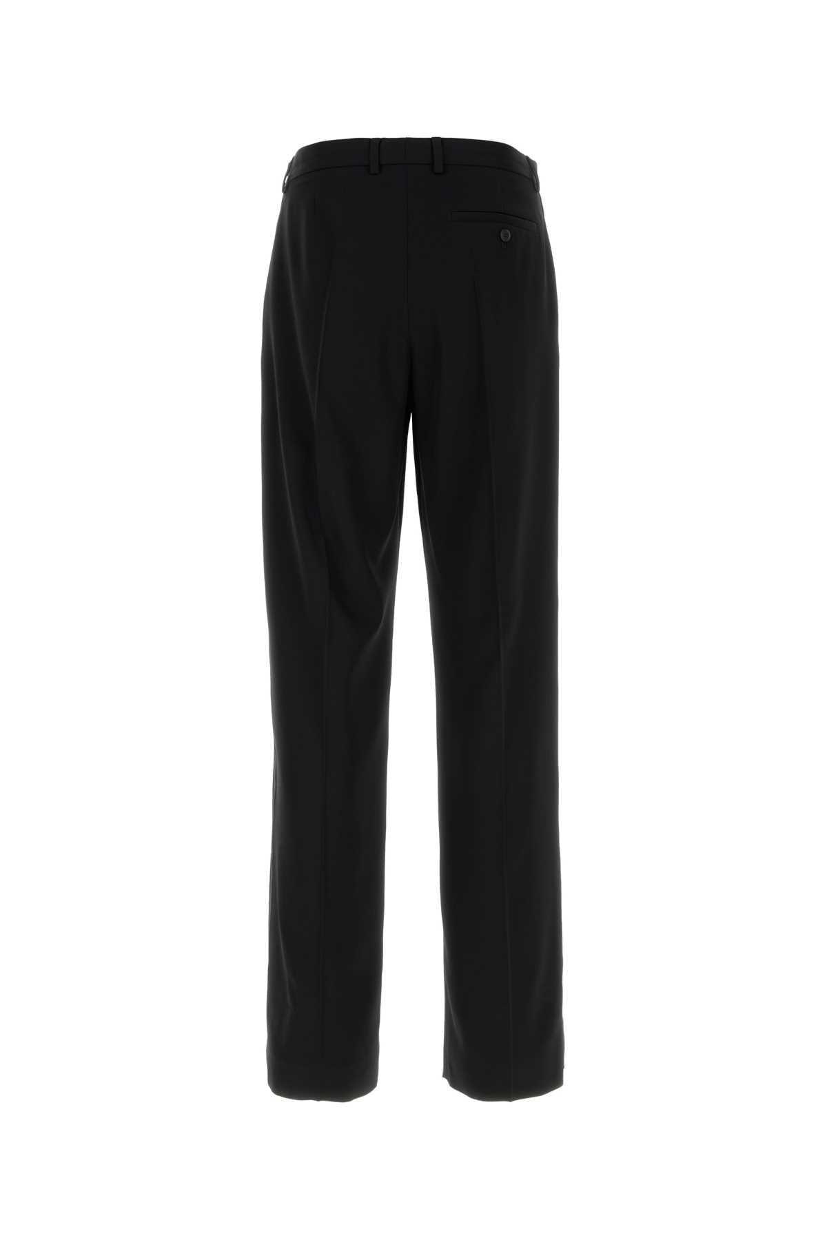 Black Wool Pant Pantaloni