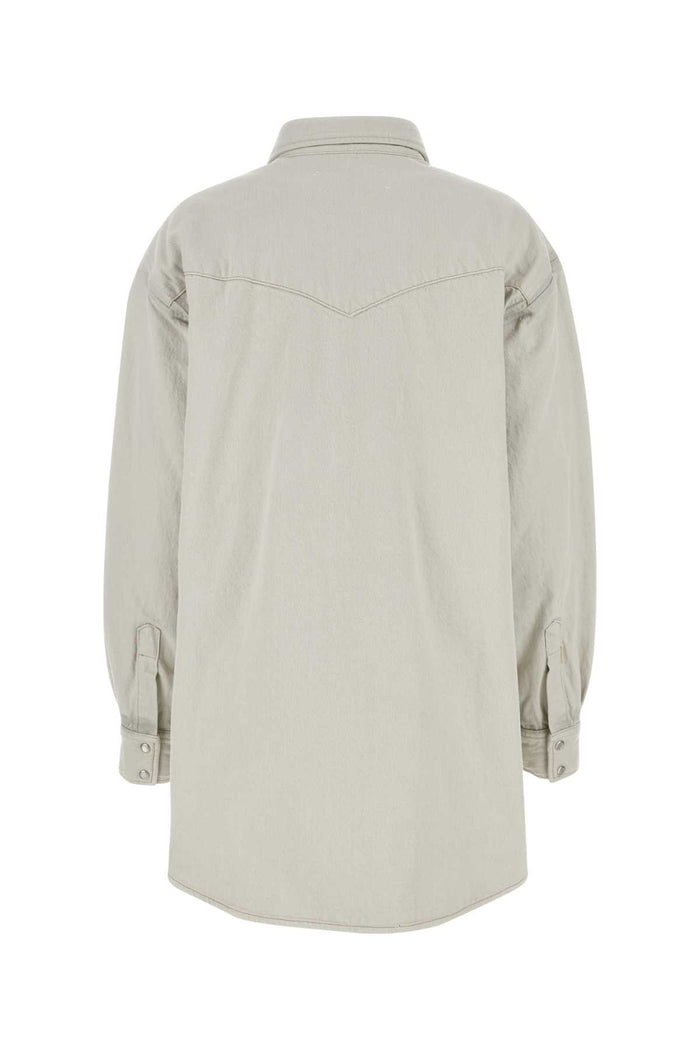 Chalk Denim Oversize Shirt 961 Camicie