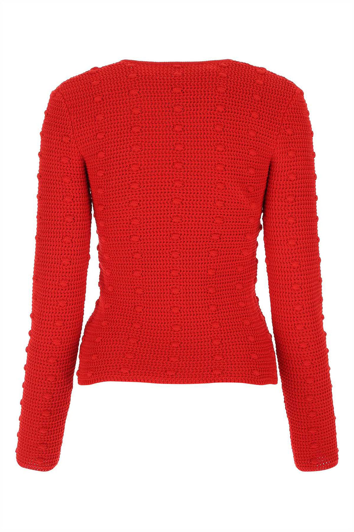 Red Cotton Sweater 6144 Exterior: Cotone Maglieria