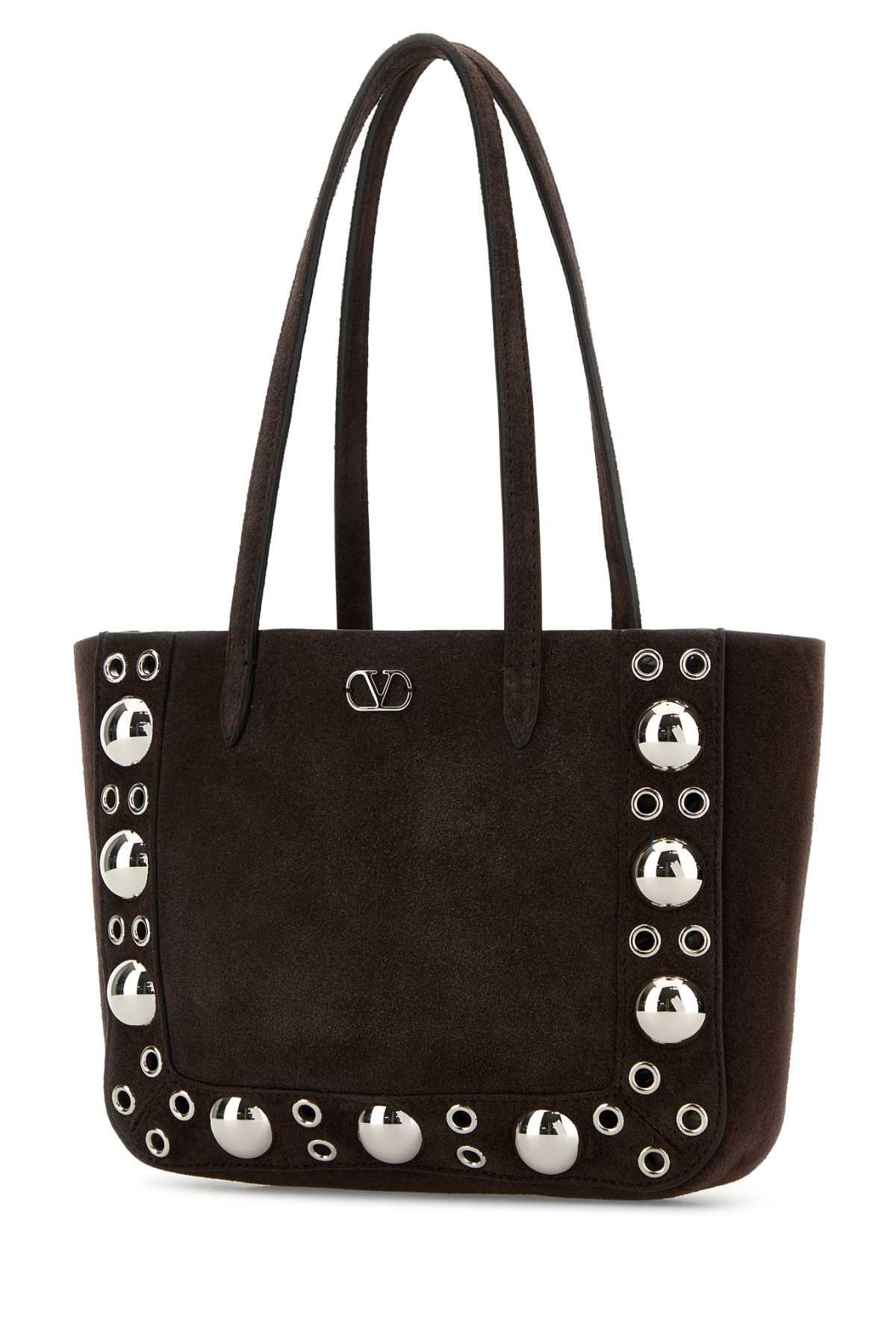 Brown Suede Nellcãte Shopping Bag Testadimoro Cowhide - Bos Taurus Borse A Mano