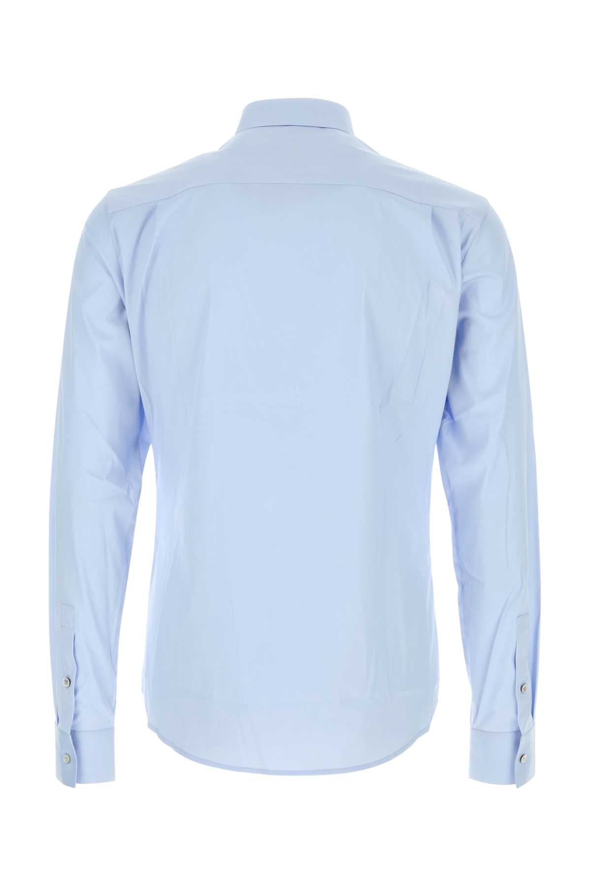 Light Blue Poplin Shirt Abiti