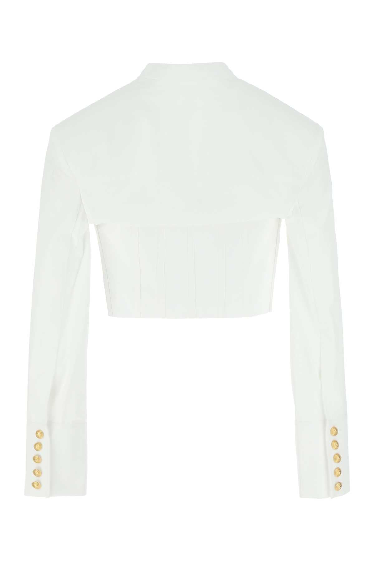 White Poplin Shirt 0fa Exterior: Cotton Camicie