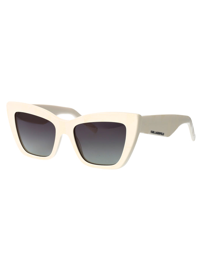 White Acetate Sunglasses