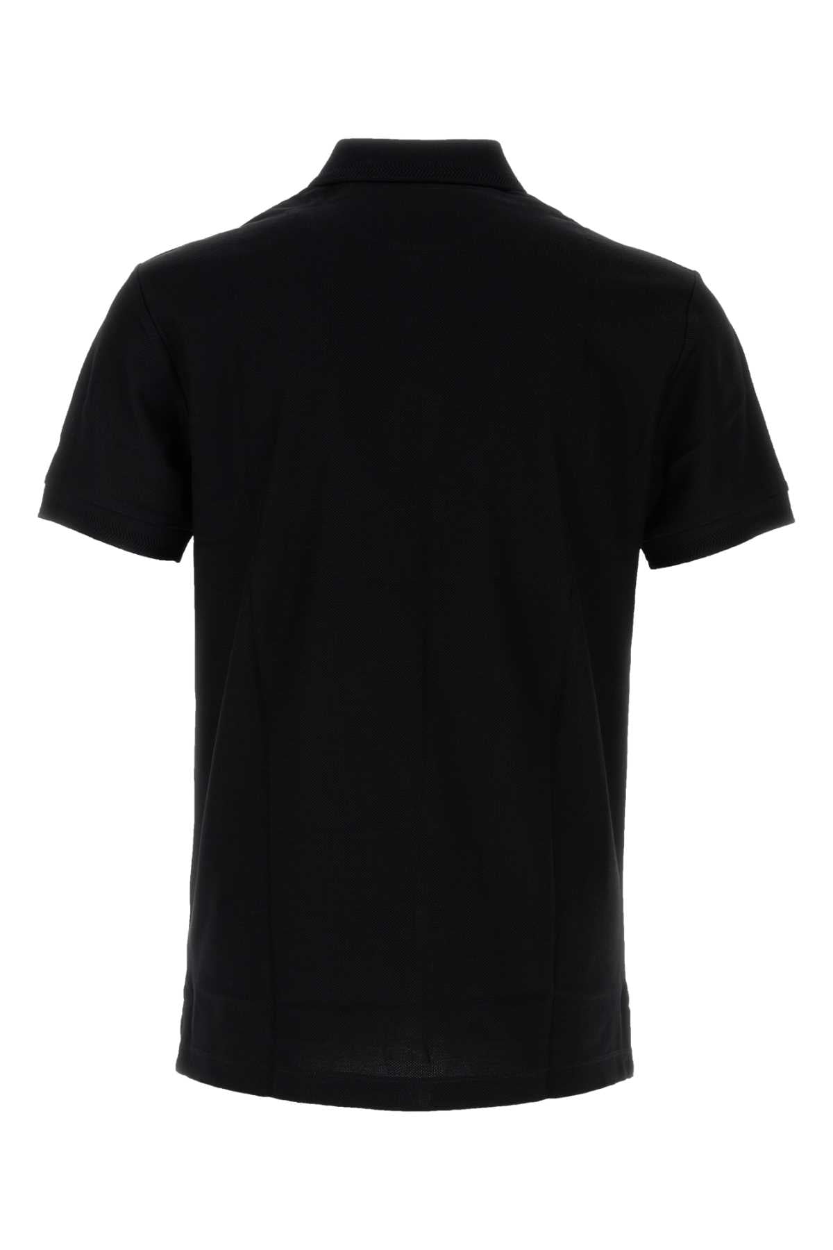 Black Piquet Polo Shirt Cotton T-shirt