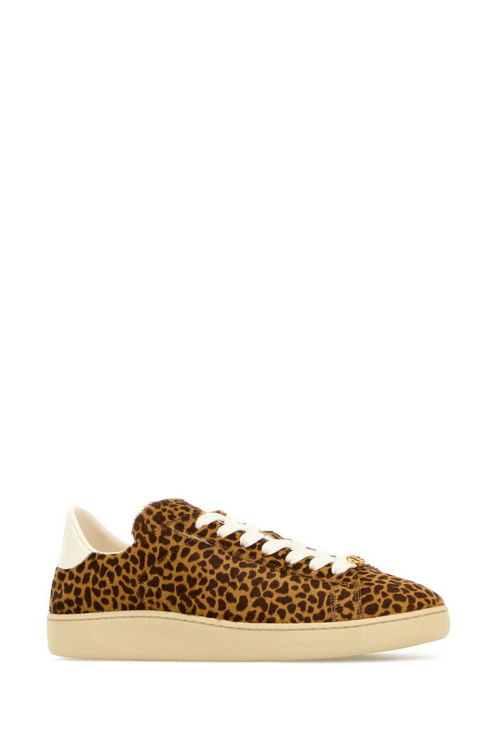 Biscottobarkbrownivorygreenbpapyru Calf - Bos Taurus Sneaker