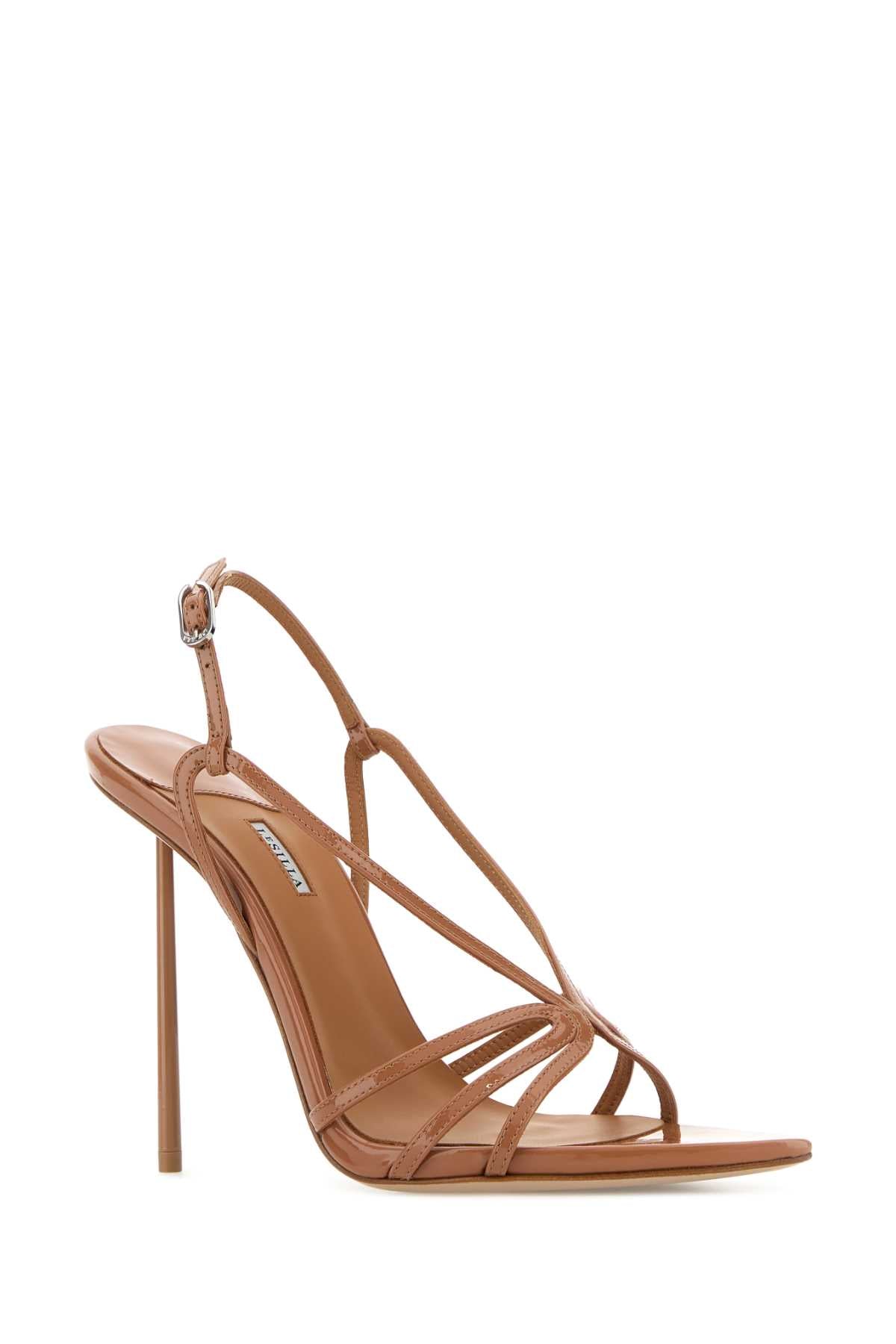 Camel Leather Eugenie Sandals Cuba Sandali