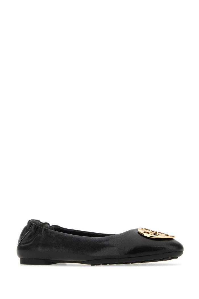 Black Leather Claire Ballerinas Ballerine