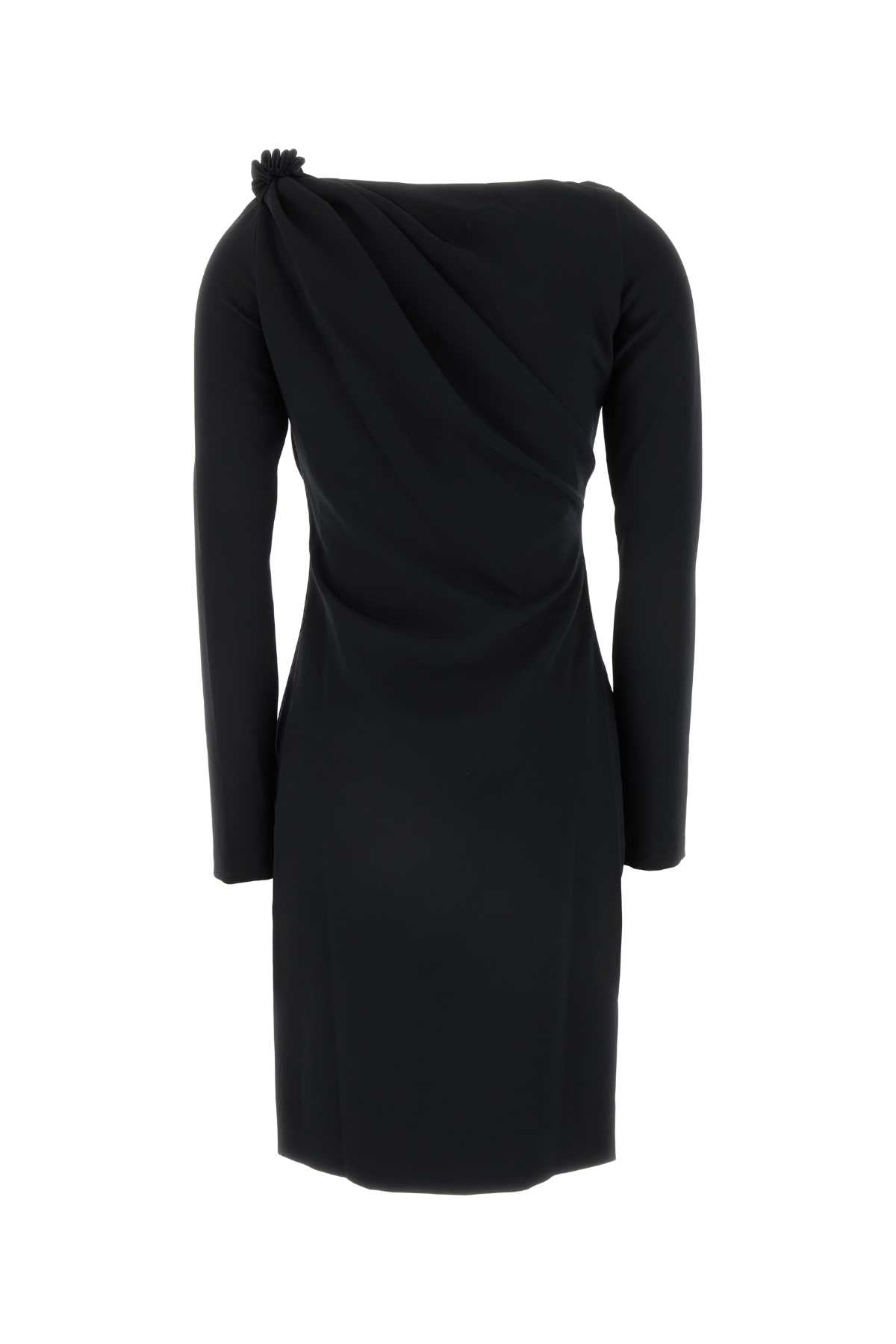 Black Stretch Polyester Blend Dress Abiti