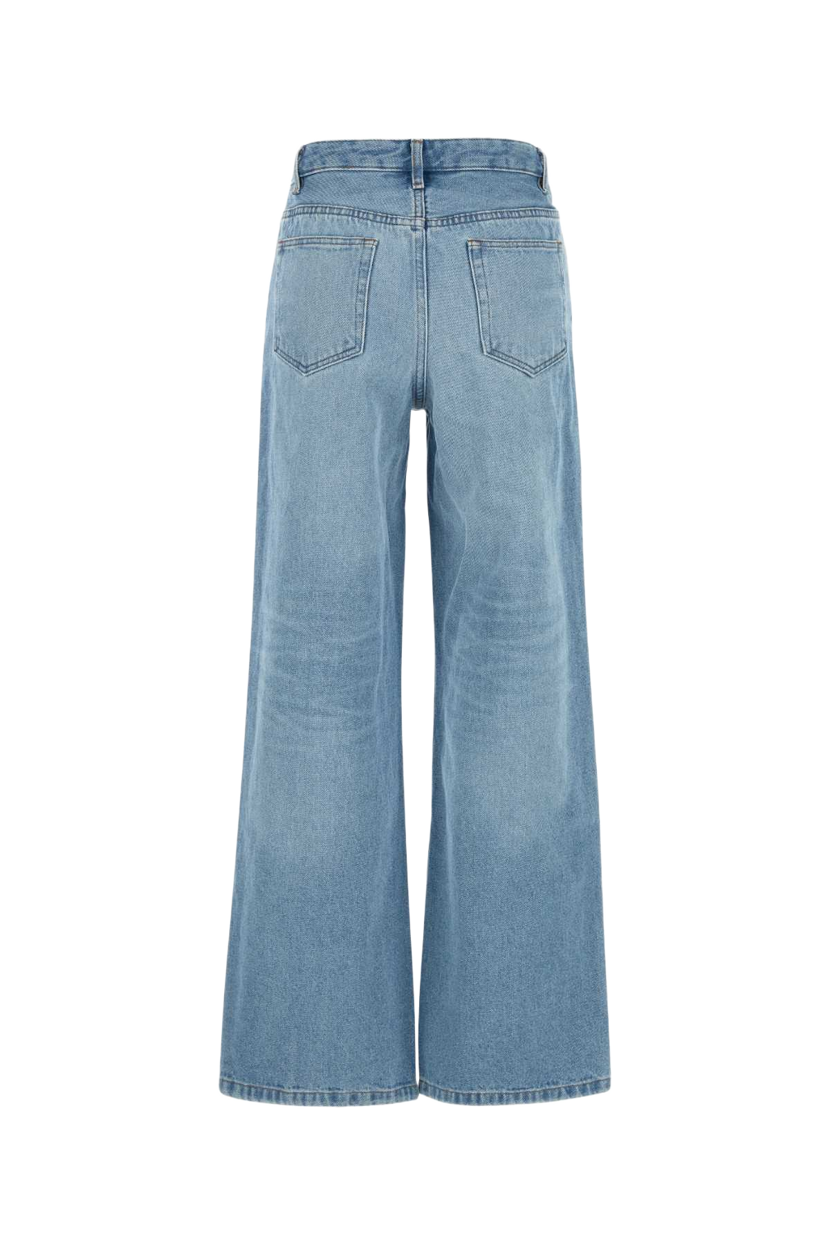 Denim Elisabeth Wide-Leg Jeans Lightblue Exterior: Cotton