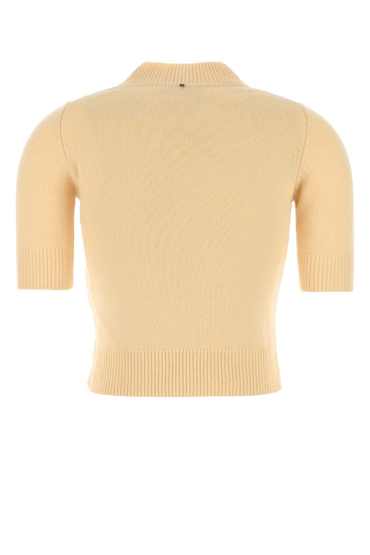 Yellow Wool Blend Renon Sweater Avorio Exterior: Cashmere Maglieria