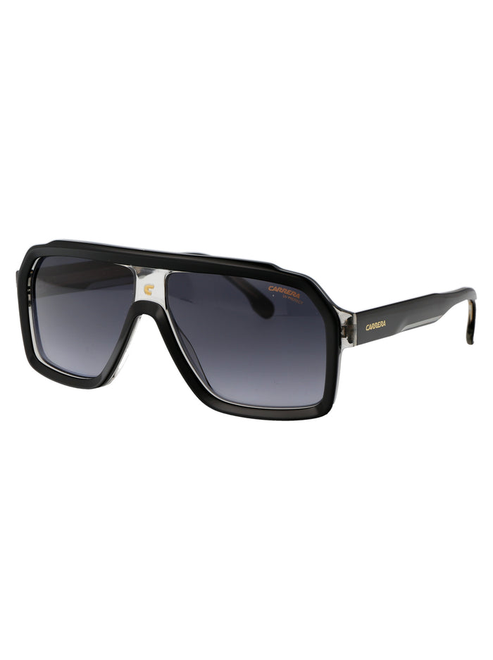 Carrera 1053-S 08a Black Grey Acetate Sunglasses
