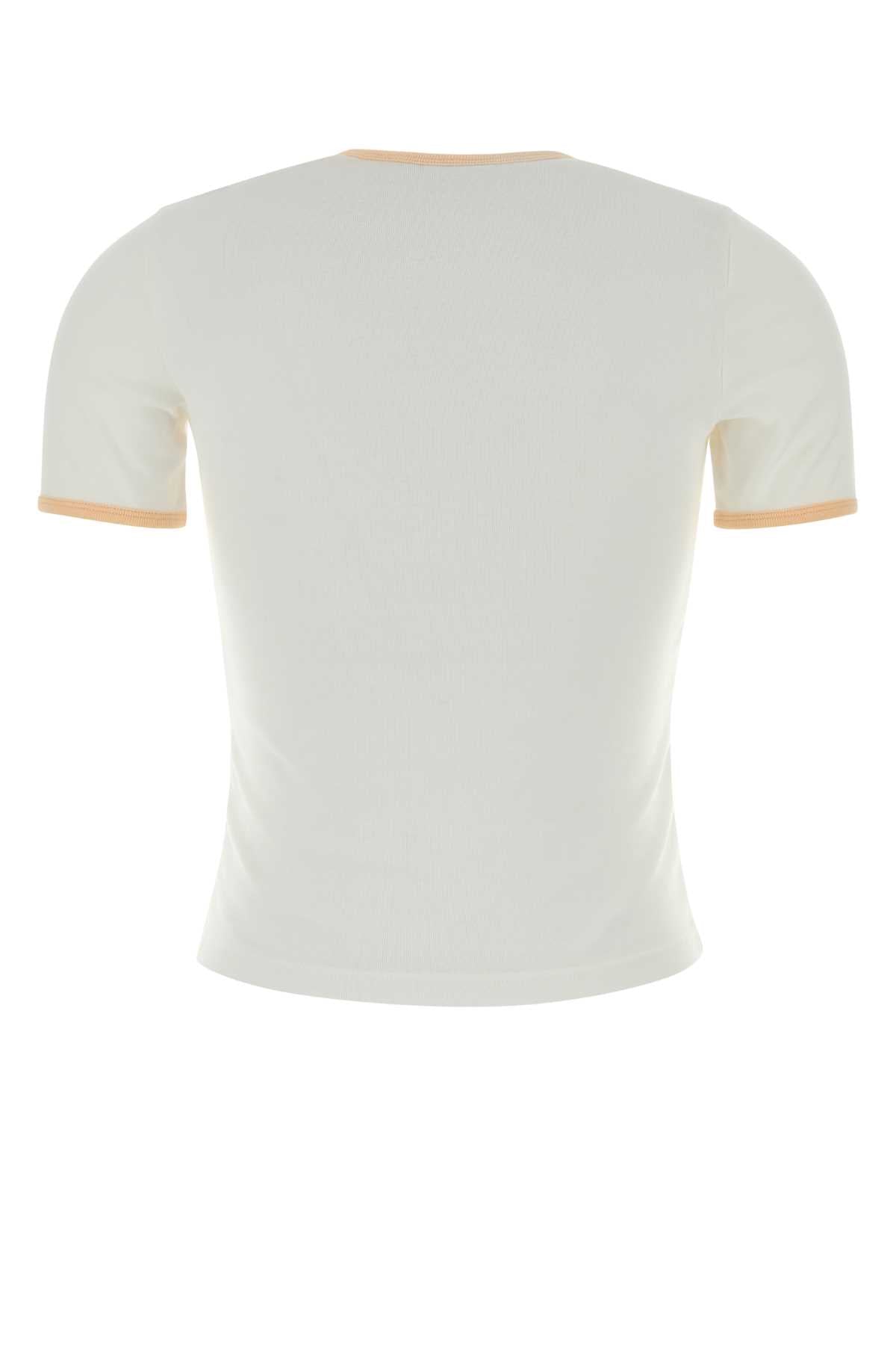 Heritagewhite/dawnorang Exterior: Cotton T-shirt