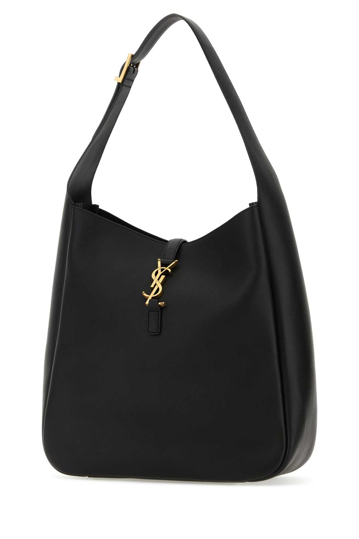 Black Leather Large Le 5 Ã 7 Shoulder Bag Nero Borse A Mano