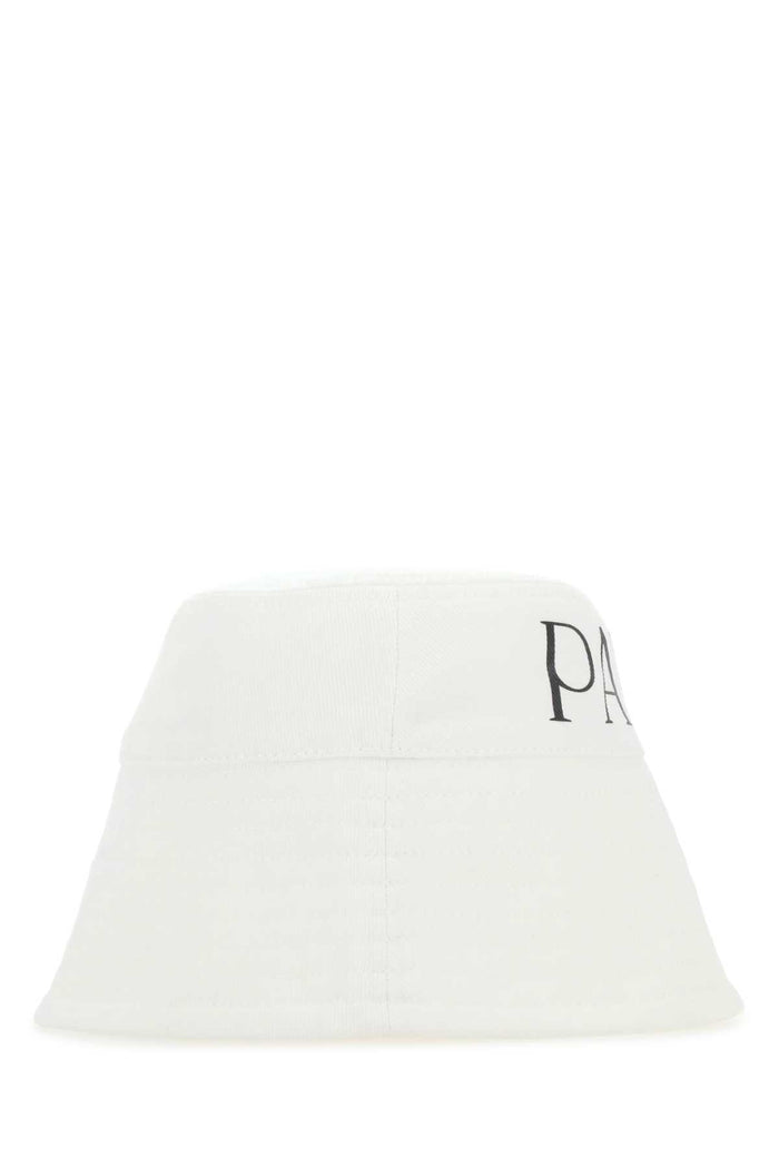 White Canvas Hat 001w Co - Cotton Cappelli E Fasce Per Capelli