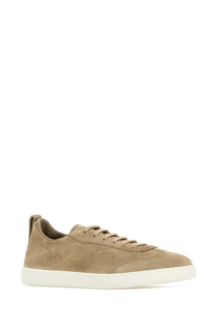 Beige Suede Rushden Sneakers Desert