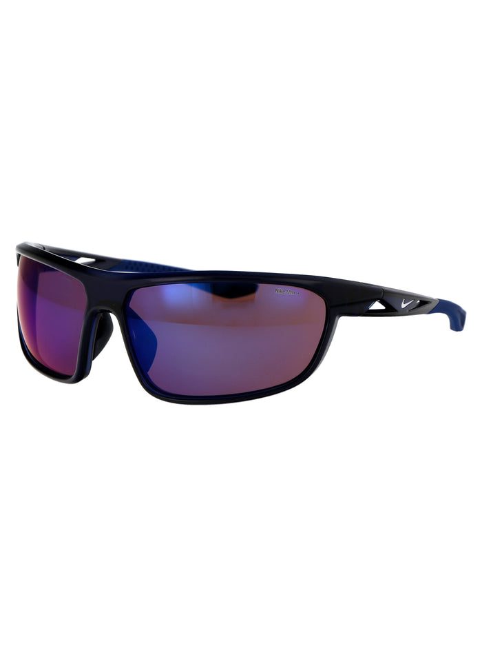 Windtrack Run E 410 Road W/ Blue Mirror Midnight Navy Acetate Sunglasses