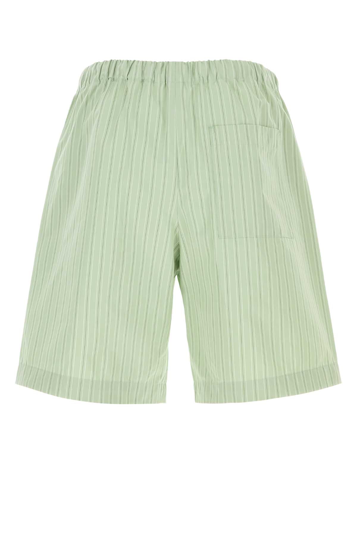 Embroidered Opini Piperi Bermuda Shorts Pistache