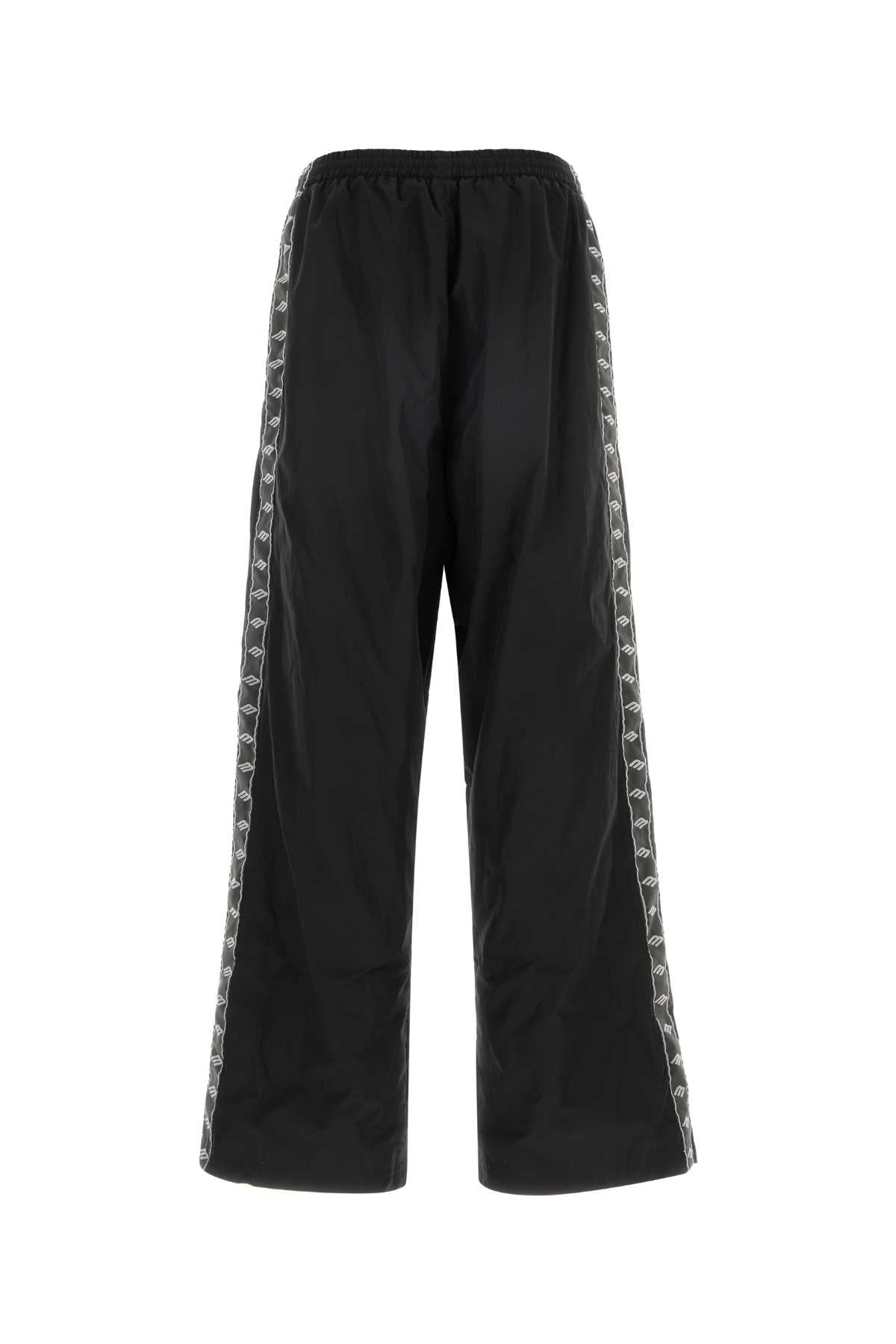 Black T Cotton Pantaloni