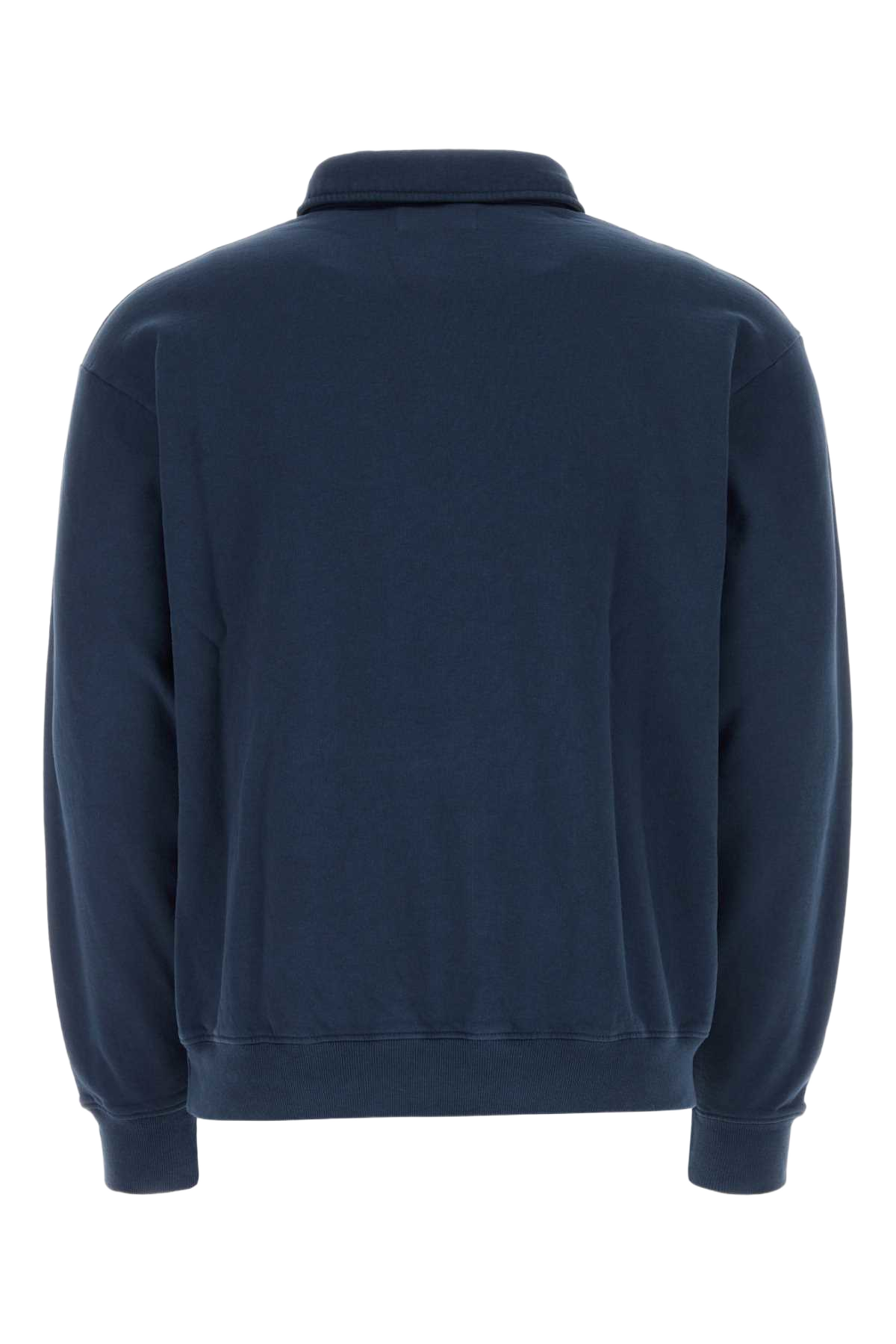 Navy Blue Cotton Polo Shirt 010 Exterior