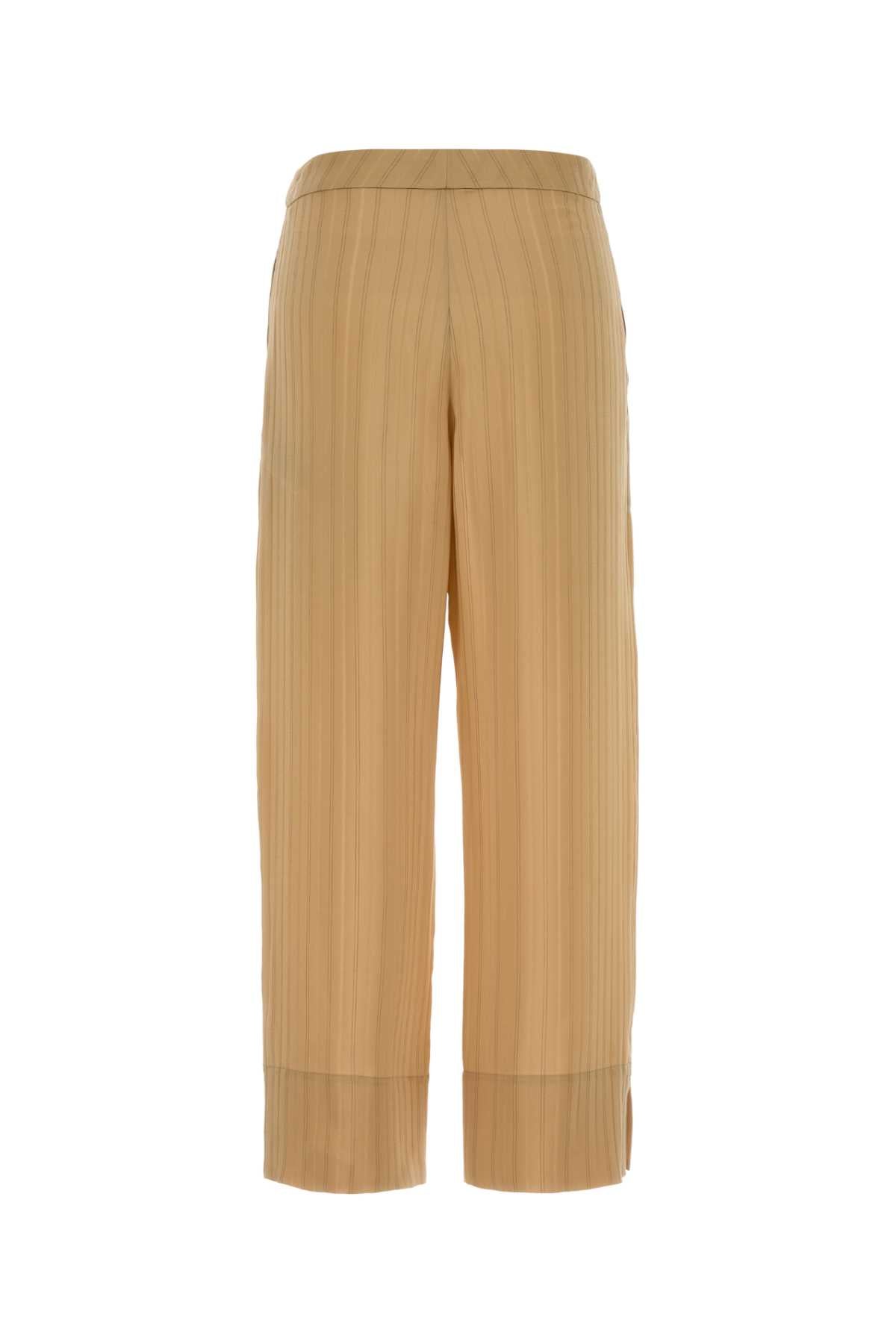 Beigenudetaupe Exterior: Silk Pantaloni