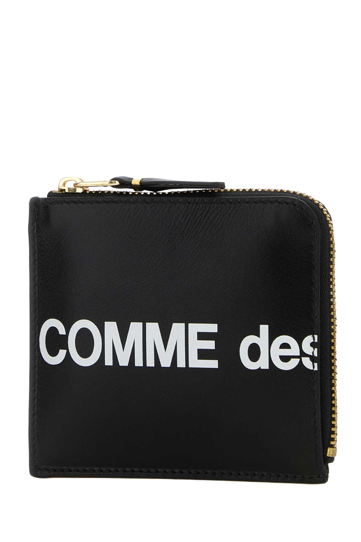 Black Leather Coin Case Portafogli
