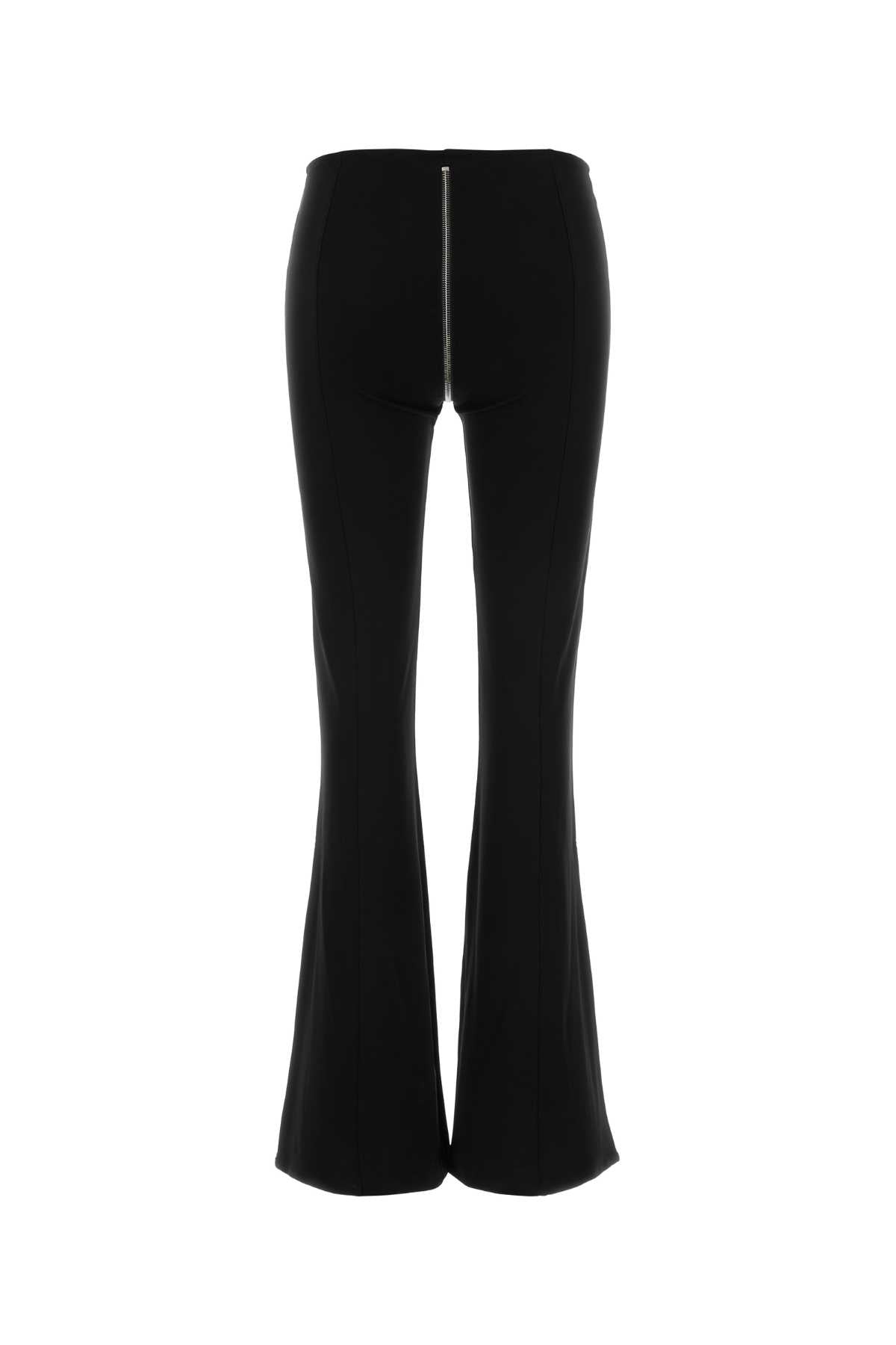 Black Stretch Viscose Pant Exterior: Elastane Pantaloni