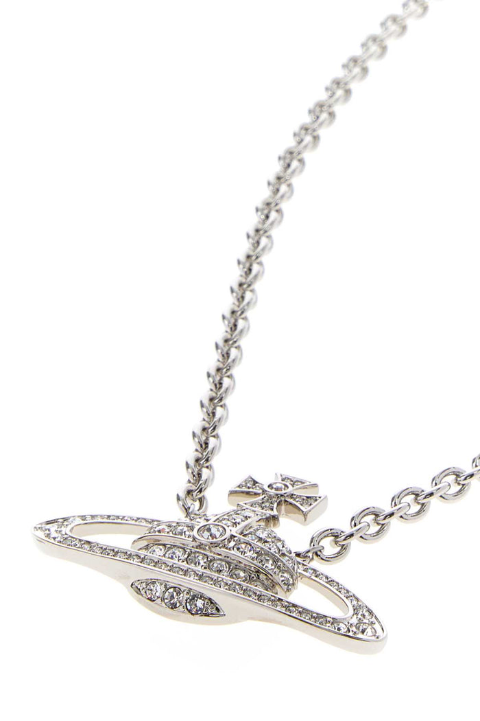 Silver Metal Necklace Platinumcrystalcrystal Collane
