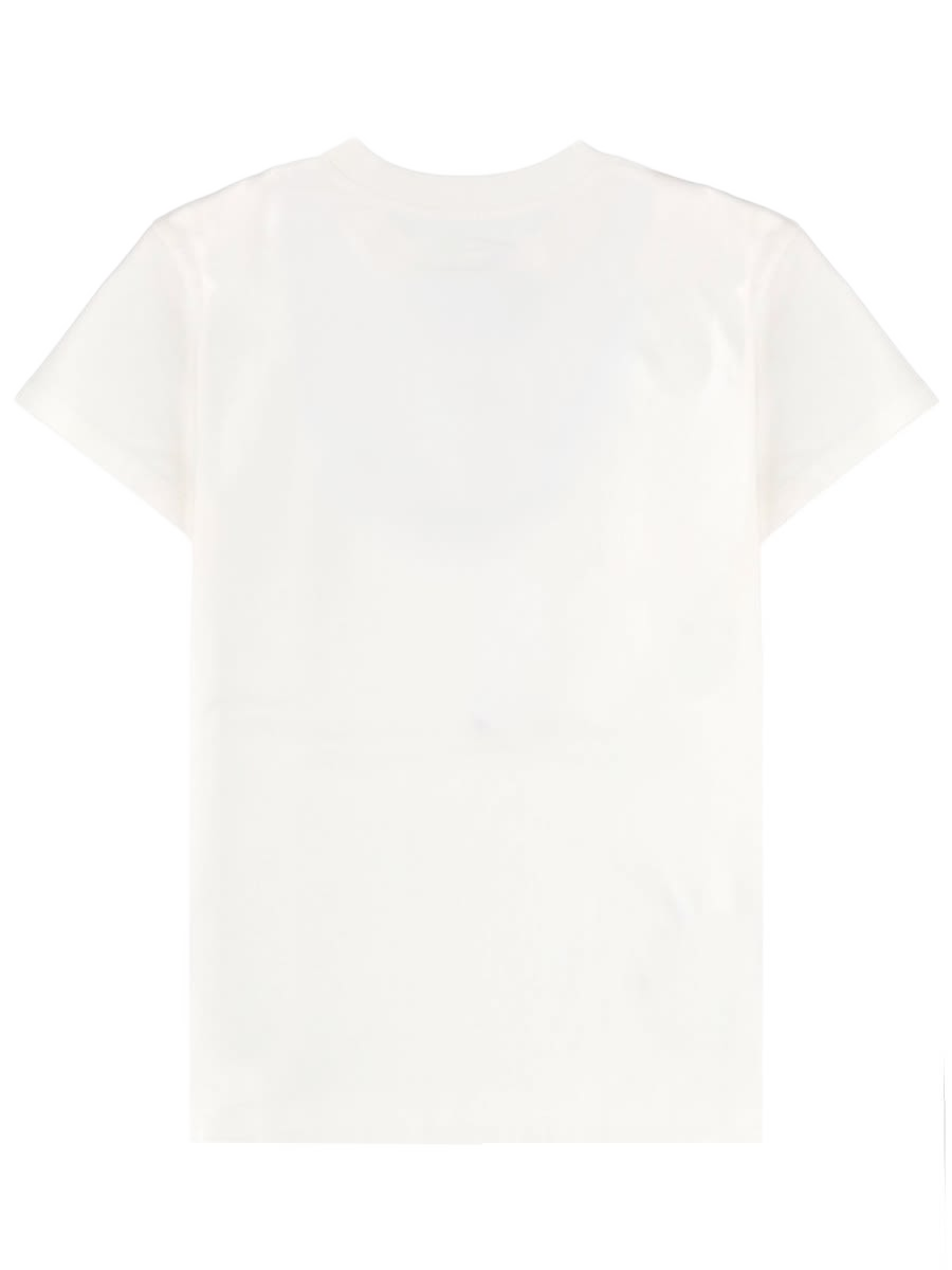 T-Shirt With Logo White Cotton T-shirts
