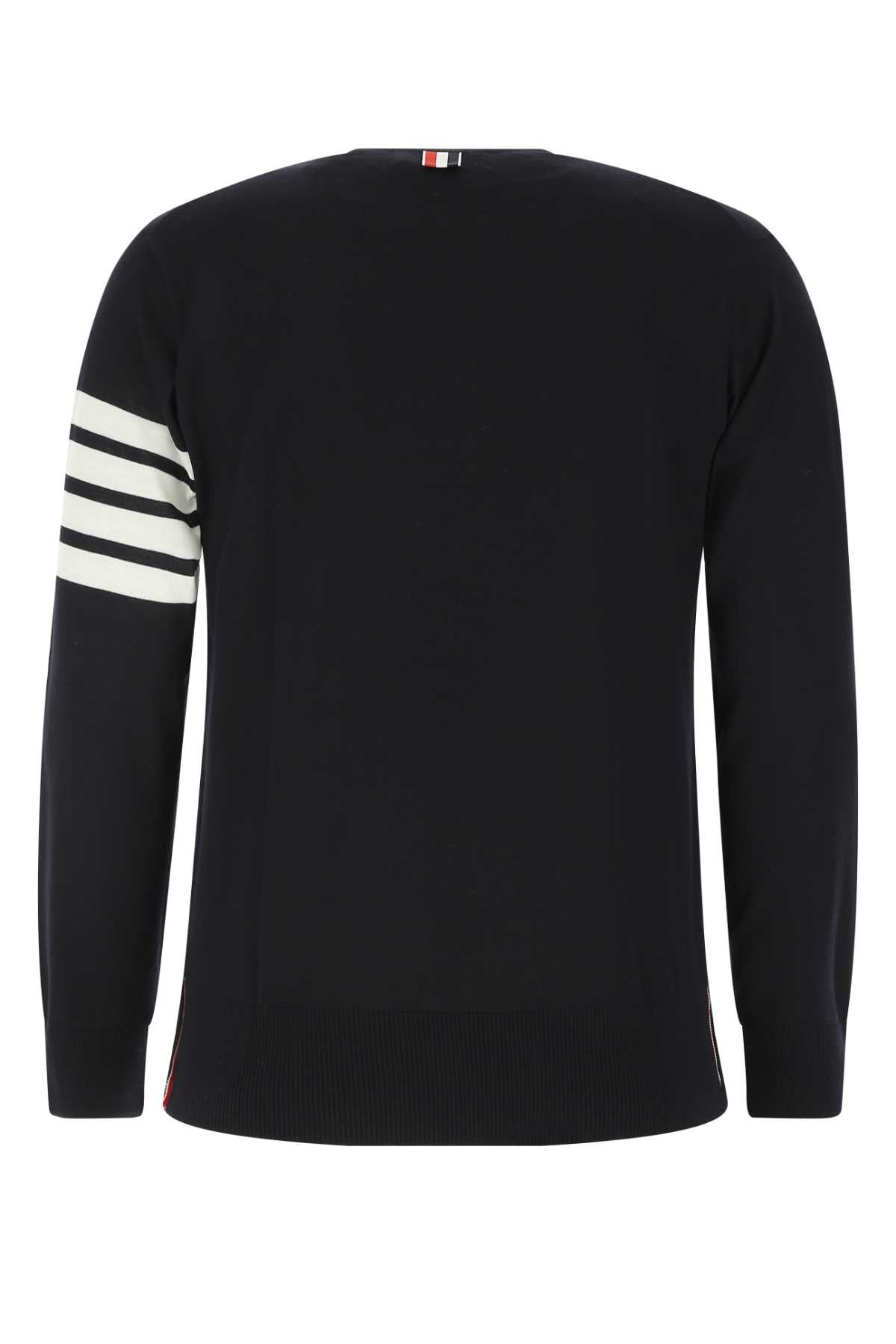 Midnight Blue Wool Sweater 415 Virgin Maglie
