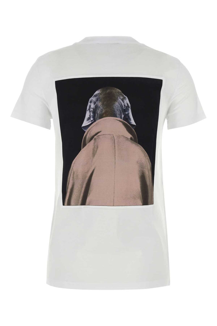 White Cotton Cipria T-Shirt Exterior