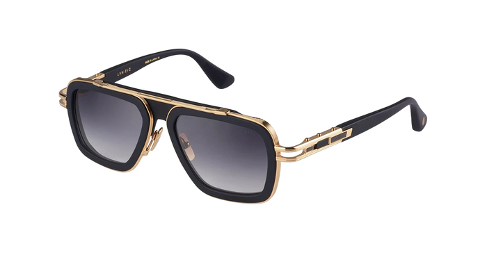 Lxn-Evo - Matte Black Yellow Gold Nd Titanium Sunglasses