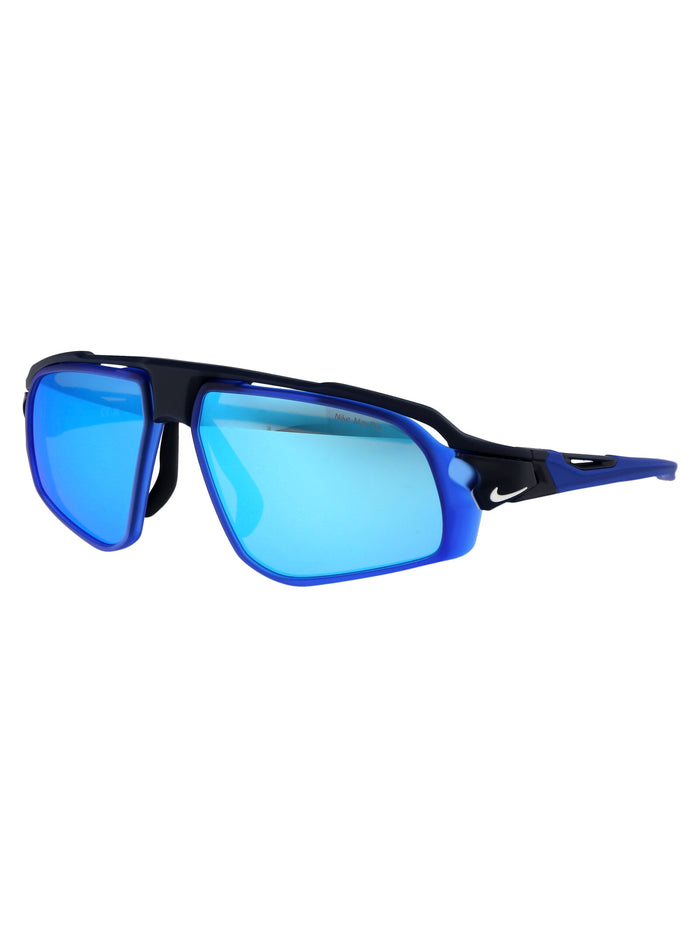 Nikeflyfreemfv2391 410 Matte Navy/blue Mirror/volt Injected Sunglasses