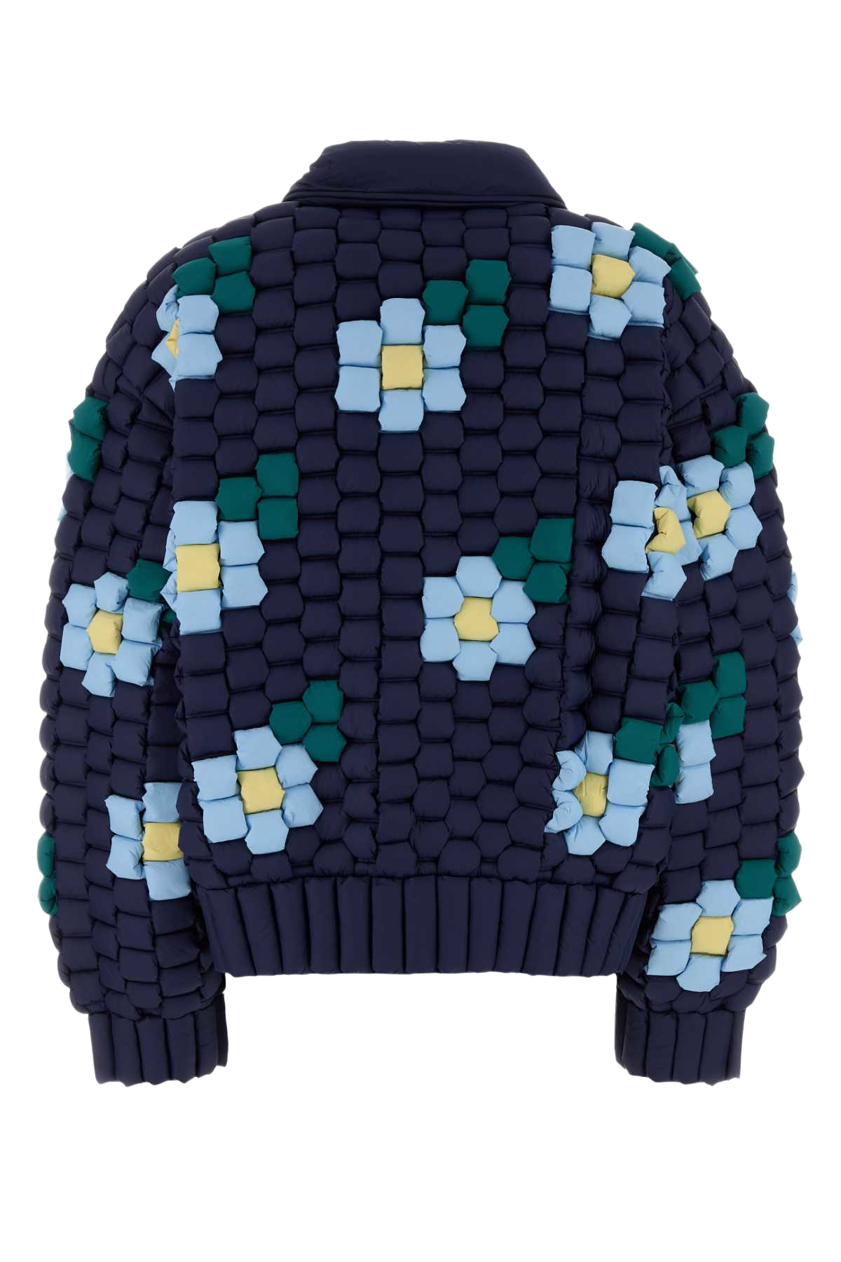 Navy Blue Nylon Down Jacket Navyblue Giacche E Gilet