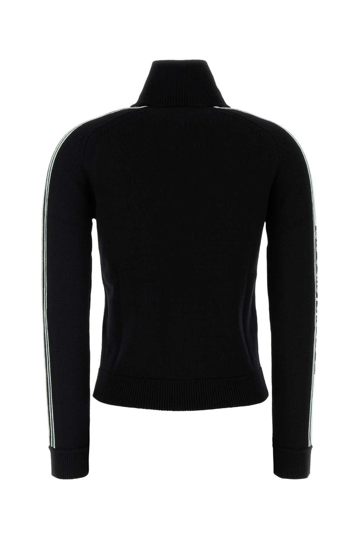 Black Wool Cardigan Maglieria