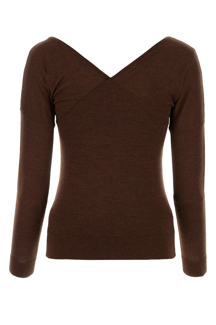 Darkbrown Wool Maglieria