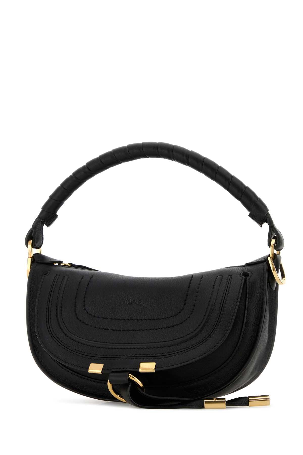 Black Leather Mini Marcie Shoulder Bag Borse A Mano