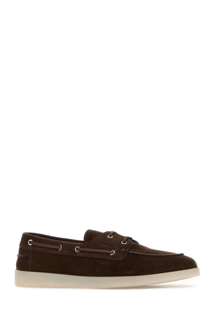 Brown Suede Loafers Moro Mocassini